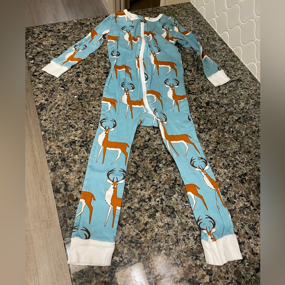 Milkbarn deer one-piece jammies. Size 3-4.